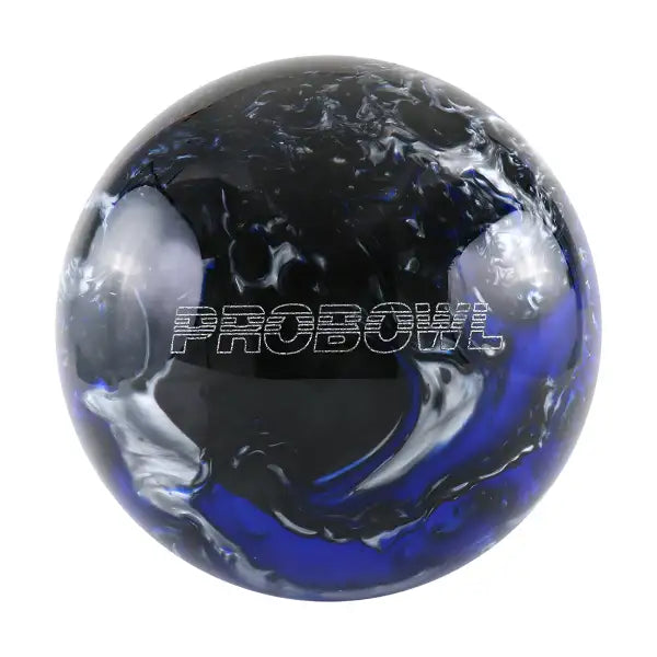 Probowl Black Blue Silver Bowling Ball, Polyester Bowling Balls