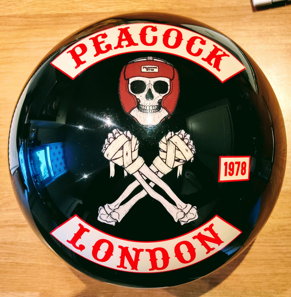 Personalised Bowling Ball for Peacock London