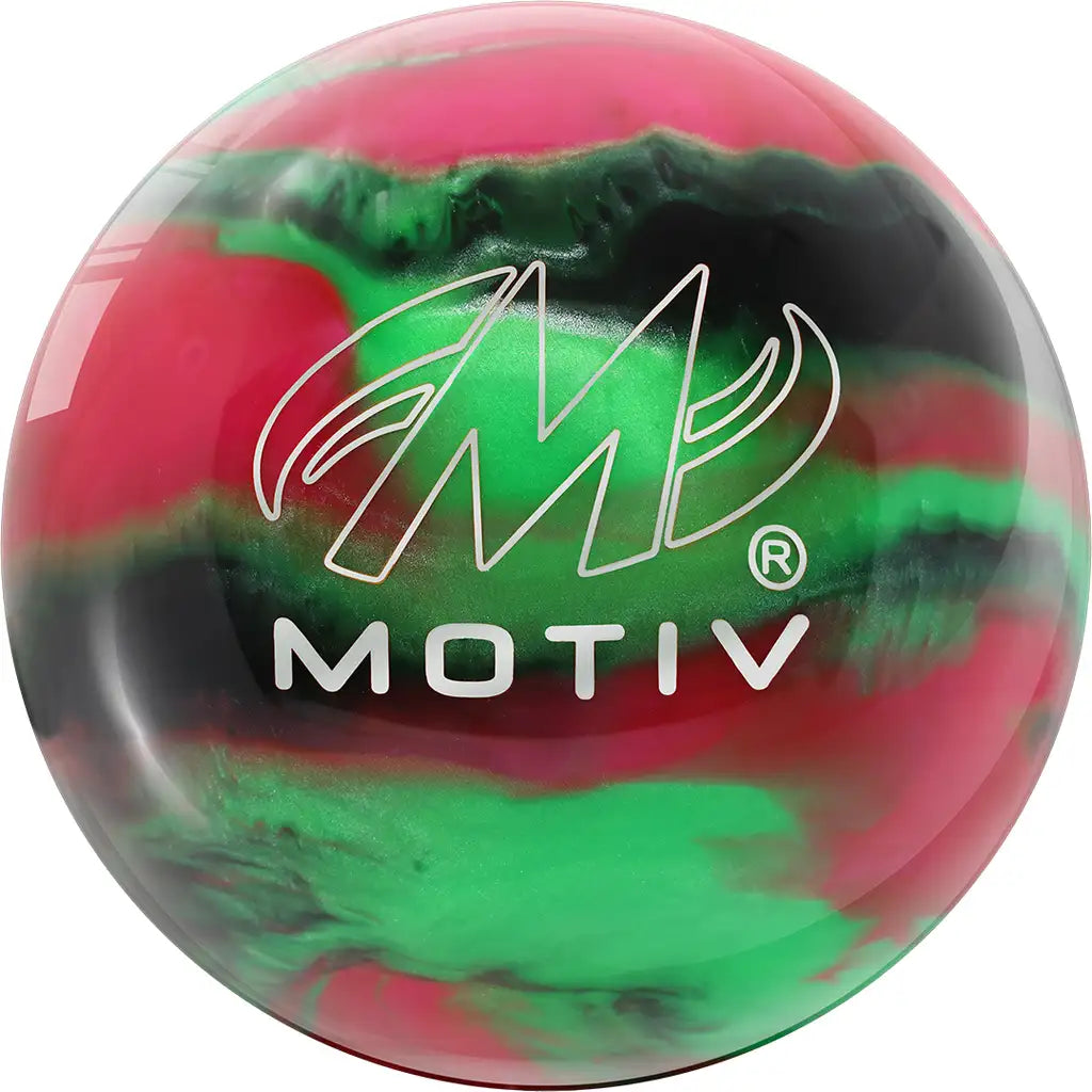 Motiv Aspire Bowling Ball- Black/Green/Pink