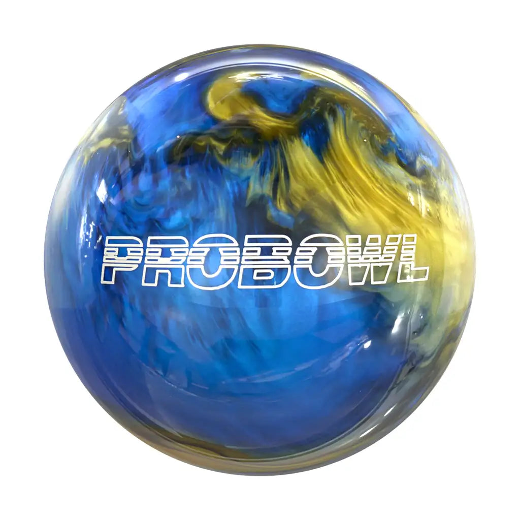 Pro Bowl Blue Black Gold Polyester Bowling Ball